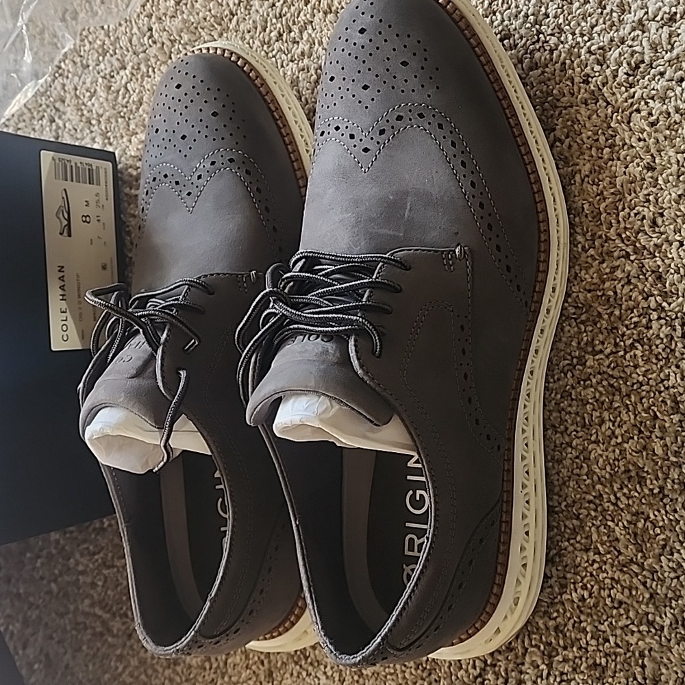 Cole Haan OG ZERØGRAND Wingtip in Magnet
